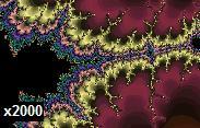 Just Keeps Going Forever: Mandelbrot set now at 2000x magnification